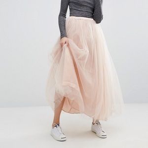 Asos tulle maxi skirt